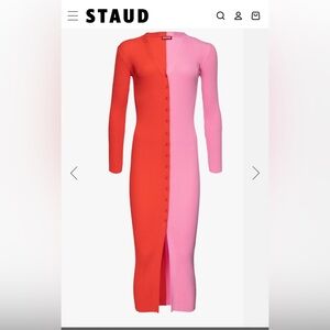 Staud Shoko Coloblock Sweater Dress M